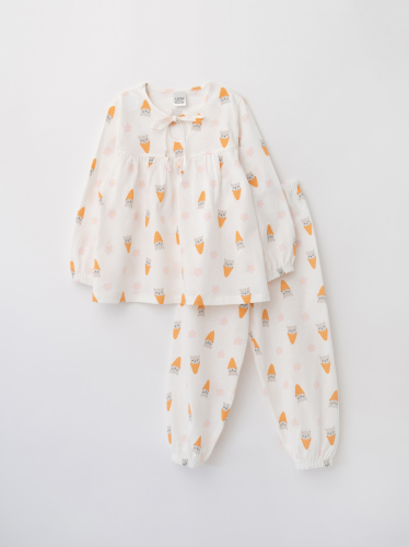 Пижама д/дев из тонкого хлопка