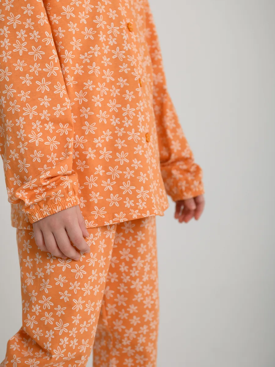 Пижама для девочки (122/32, Оранжевый)