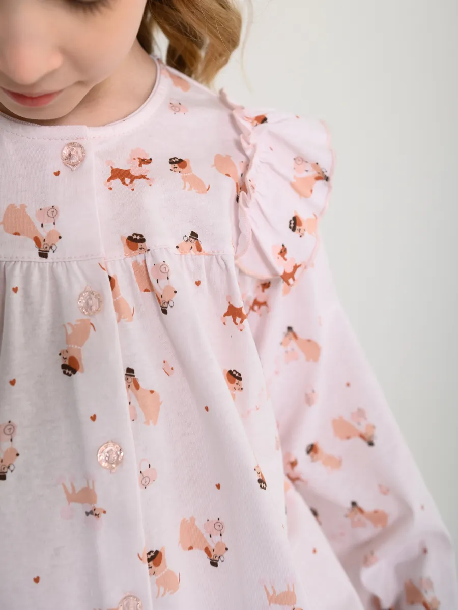 Пижама для девочки (104/30, св.розовый)