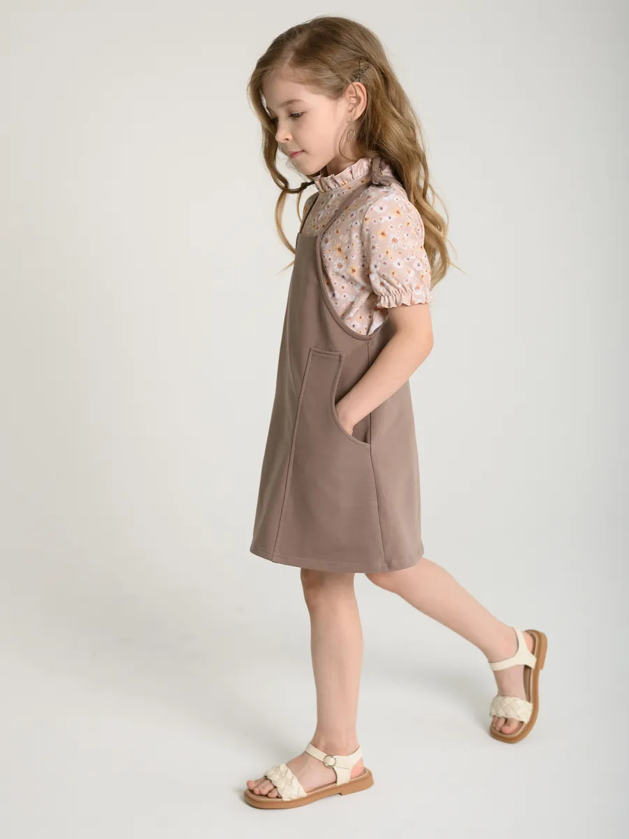 Сарафан для девочки (104/30, мокко)