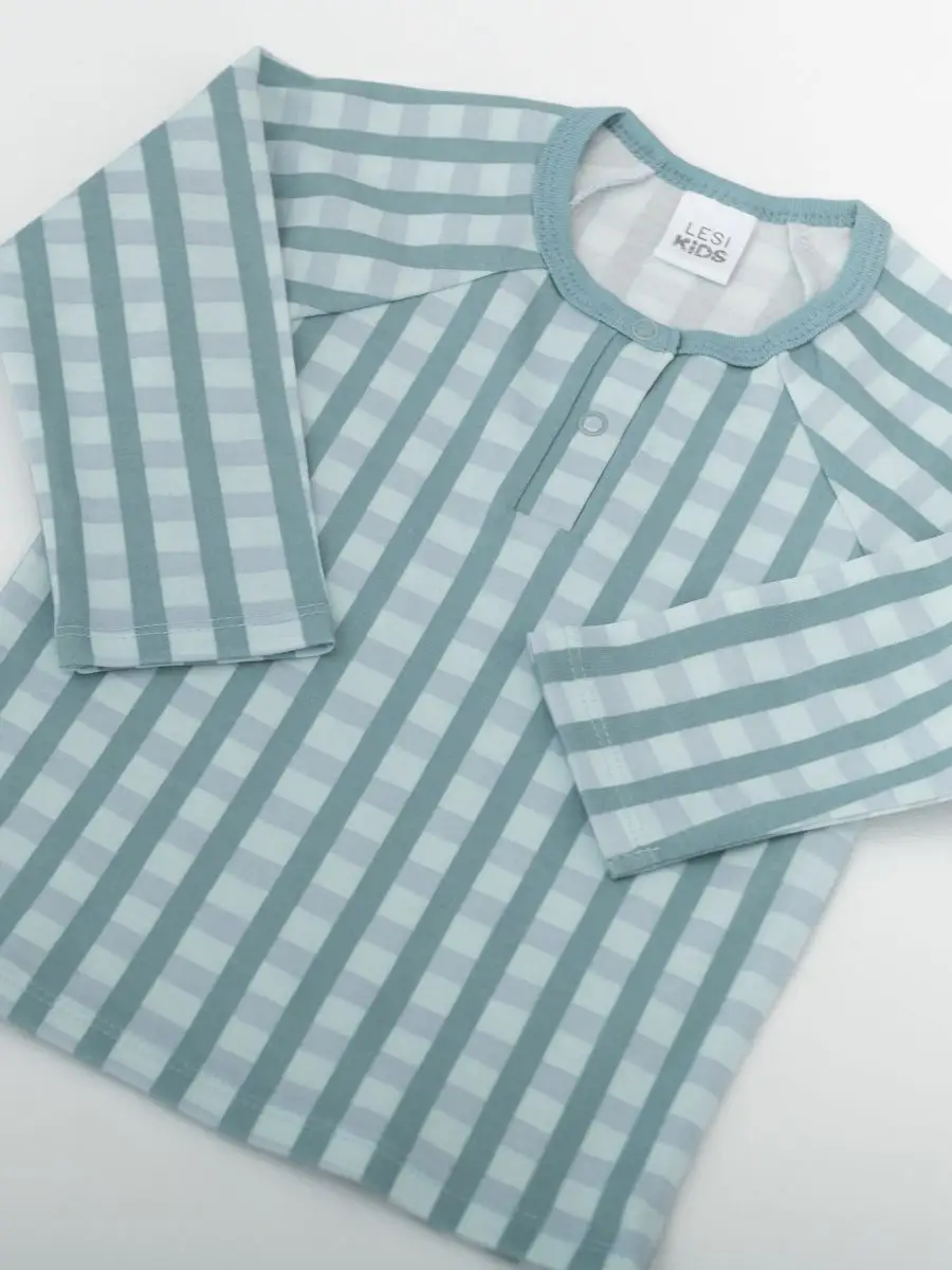 Комплект 2 предмета (86/26, Бирюз/Клетка)