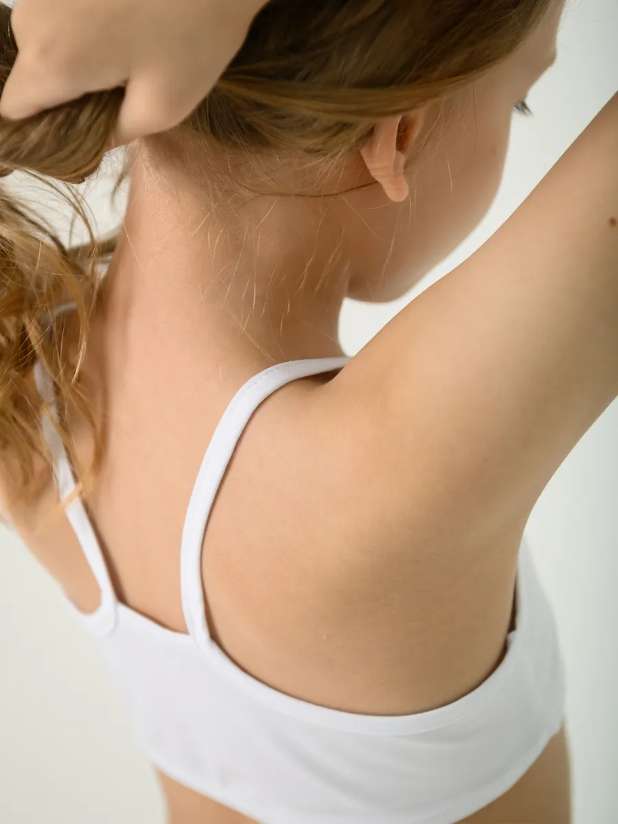 Топ бельевой для девочки (158/40, Белый)