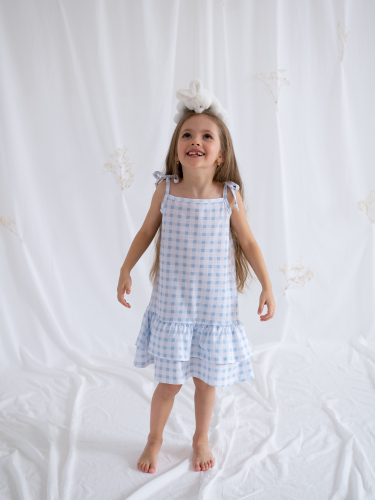 Платье для девочки клетка