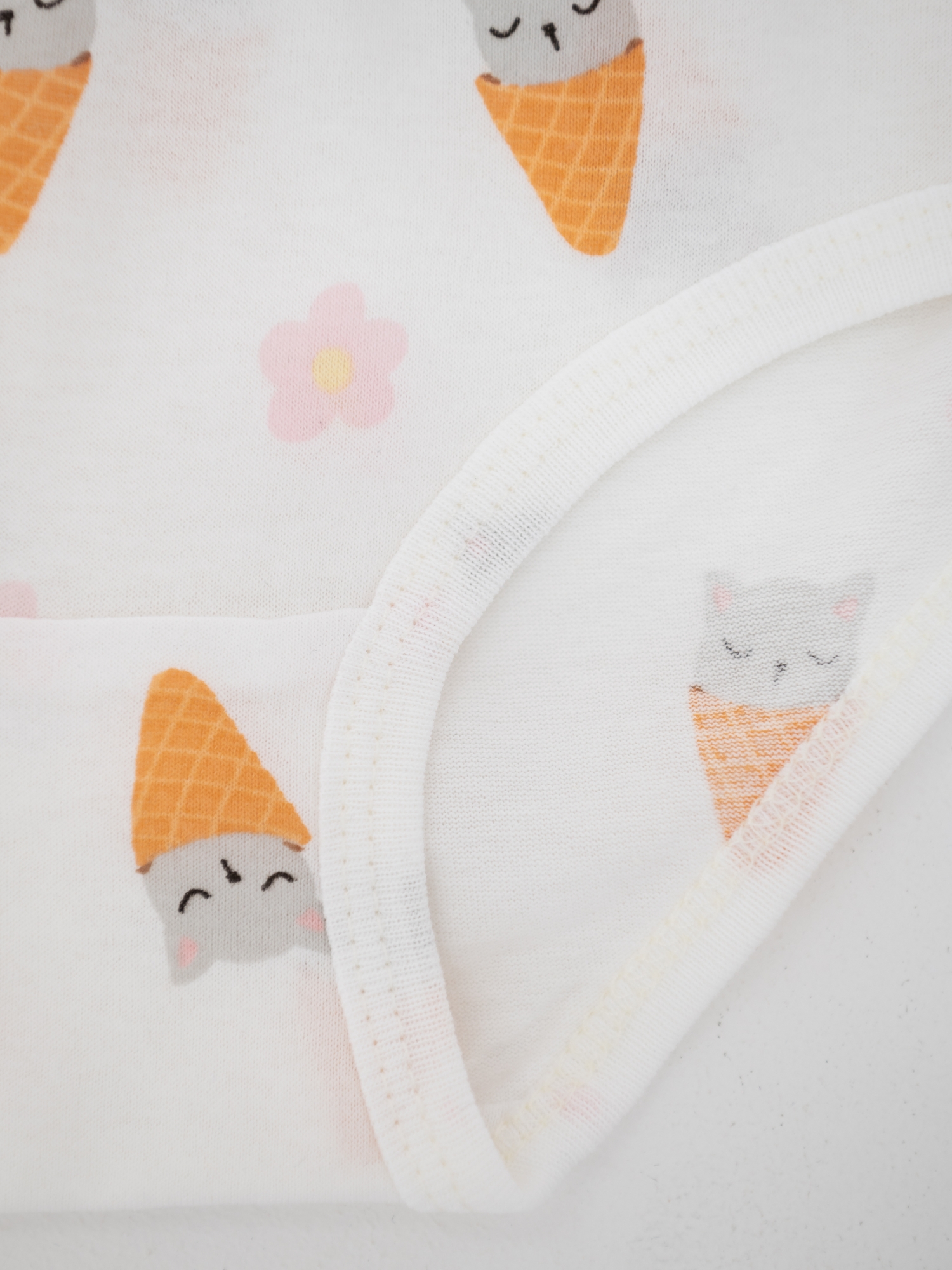 Трусы для девочки хлопковые (110/30, Белый/рожок)