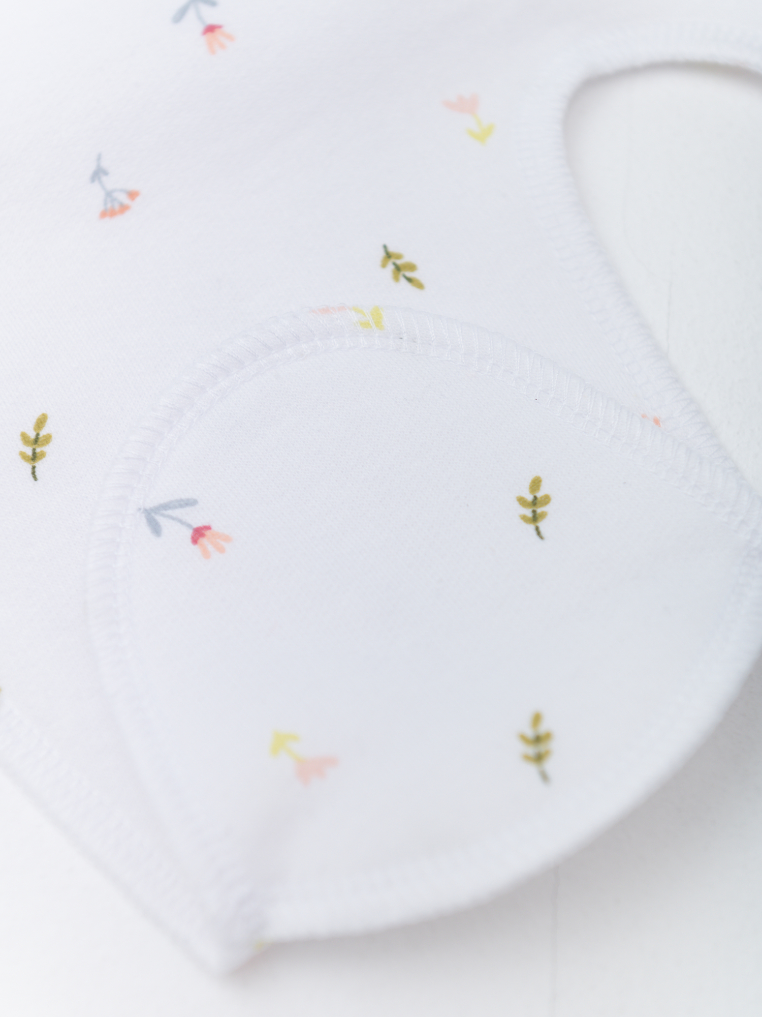 Ползунки со следом утеплённые (68/22, белый)