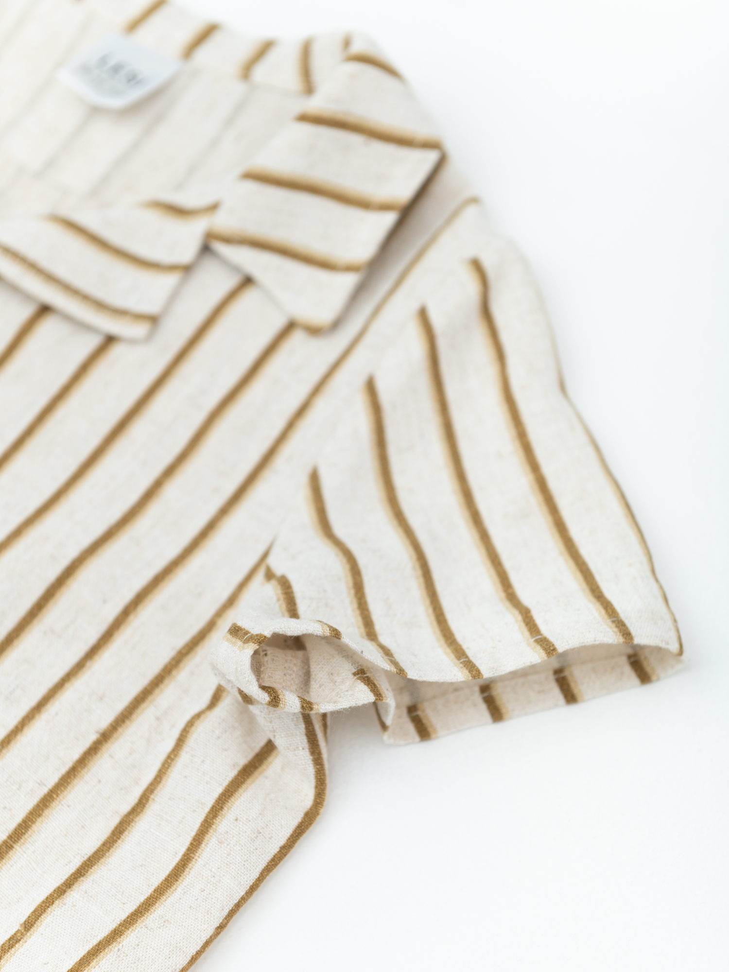 Рубашка для мальчика с коротким рукавом (104/30, корич/беж)