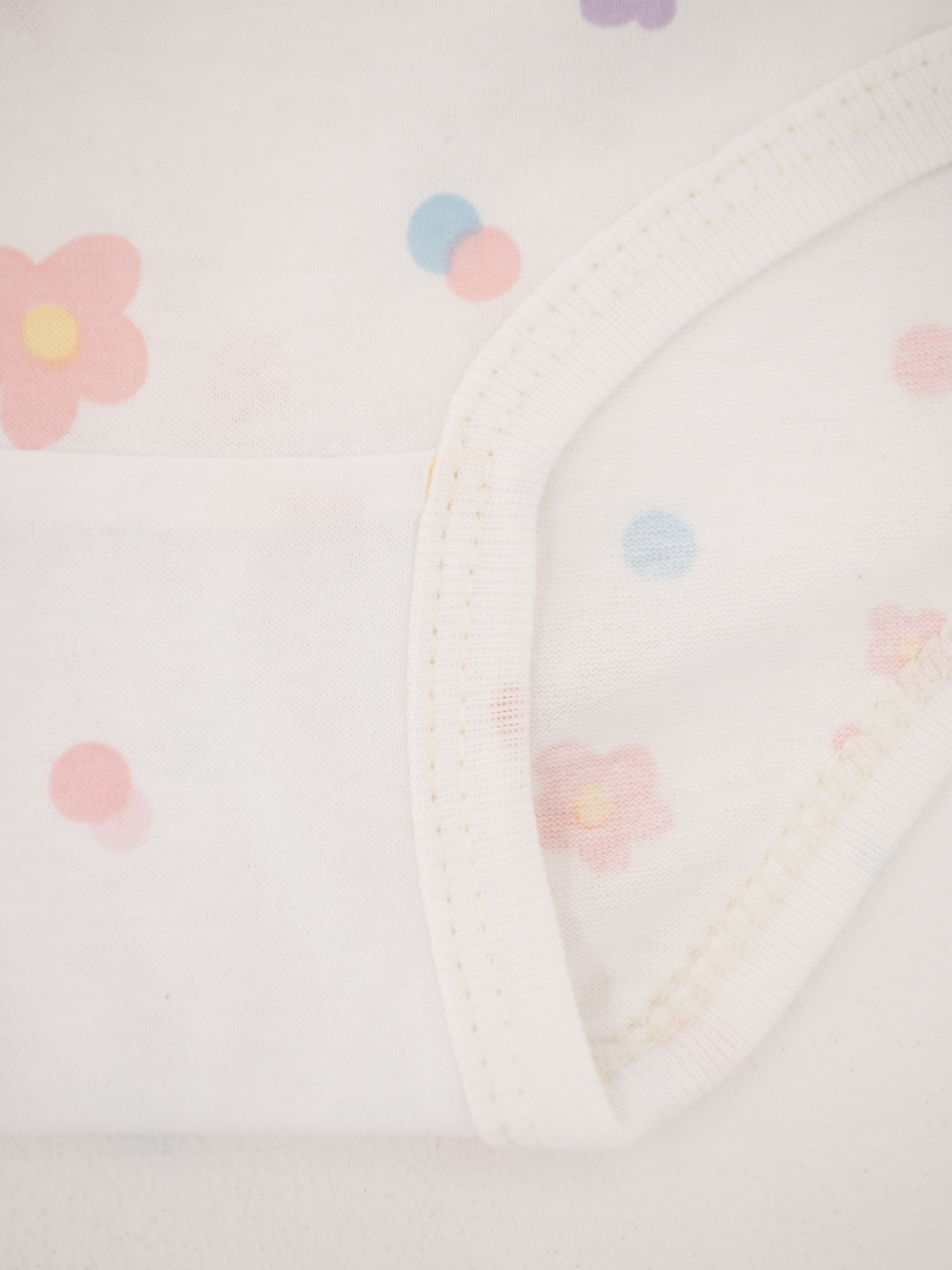 Трусы для девочки хлопковые (122/32, Белый/цветочек)