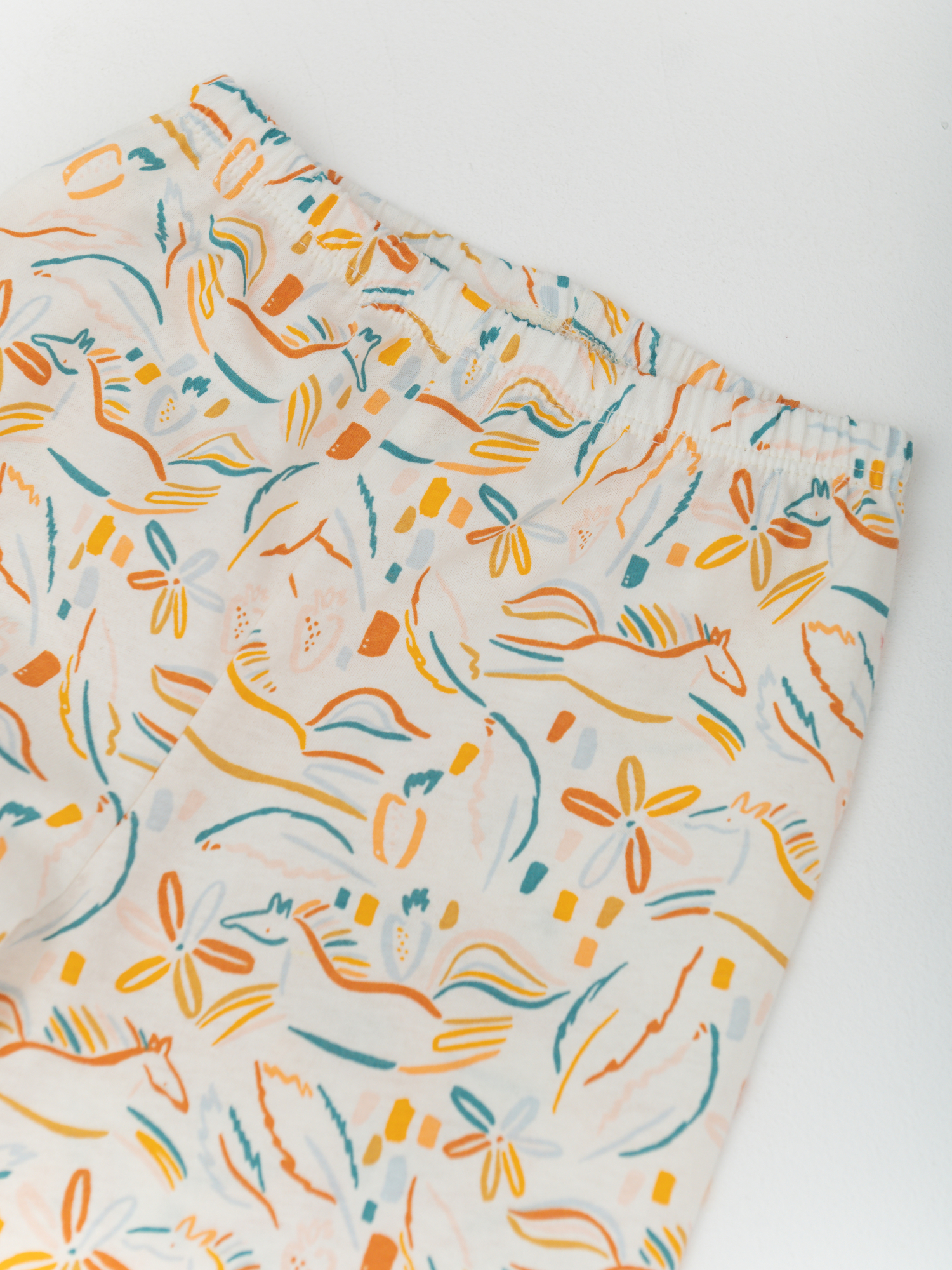 Пижама д/дев из тонкого хлопка (122/32, Молочный)