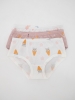 Трусы для девочки хлопковые (110/30, Белый/рожок)