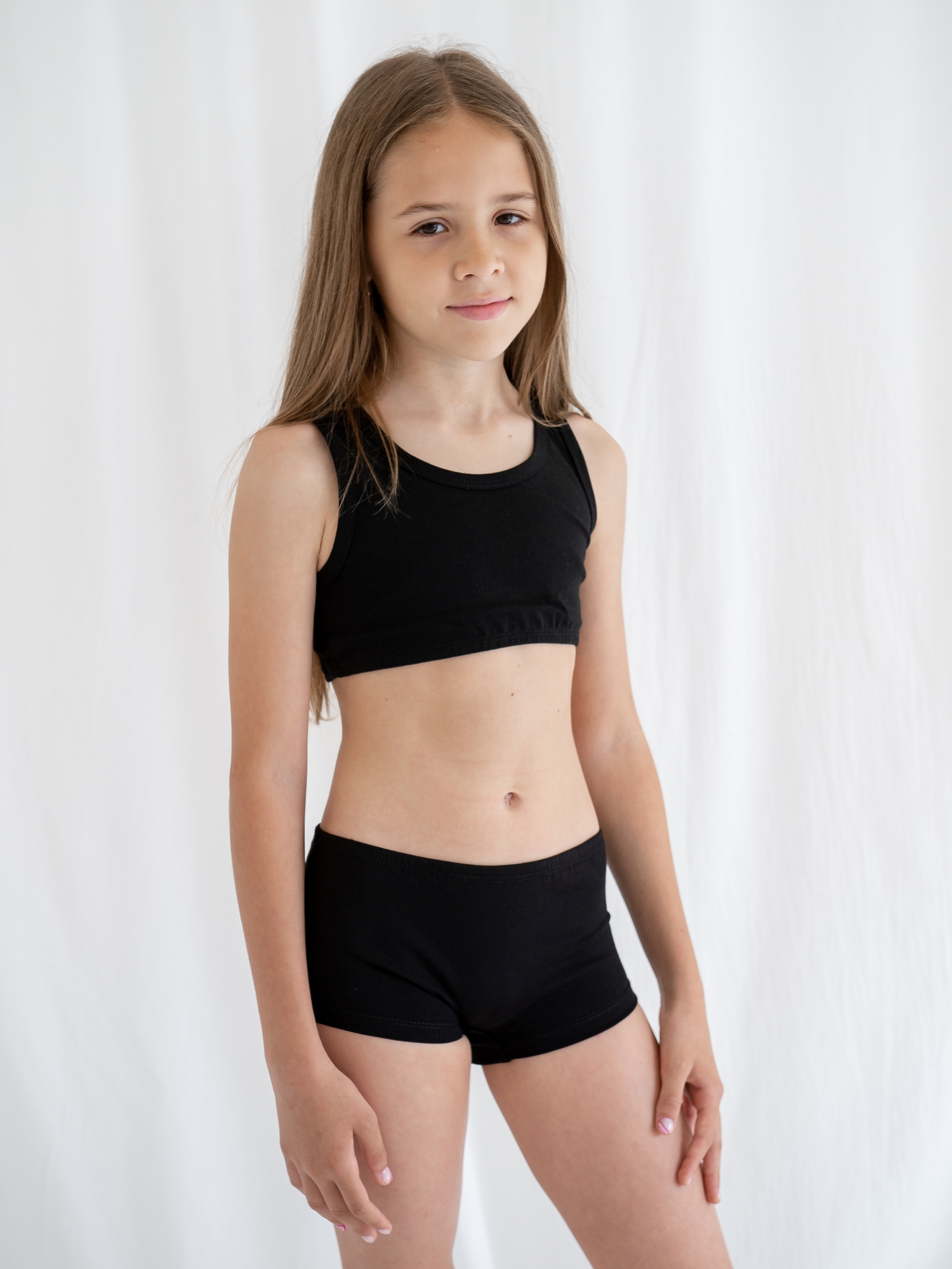 Трусы для девочки (152-158/40, Черный)