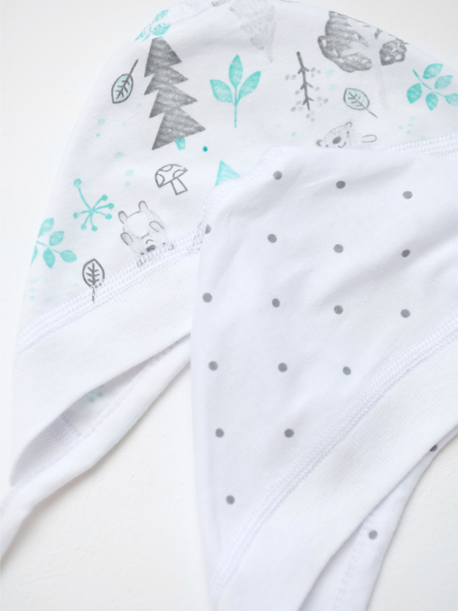 Чепчик комплект 2 шт (42, белый)