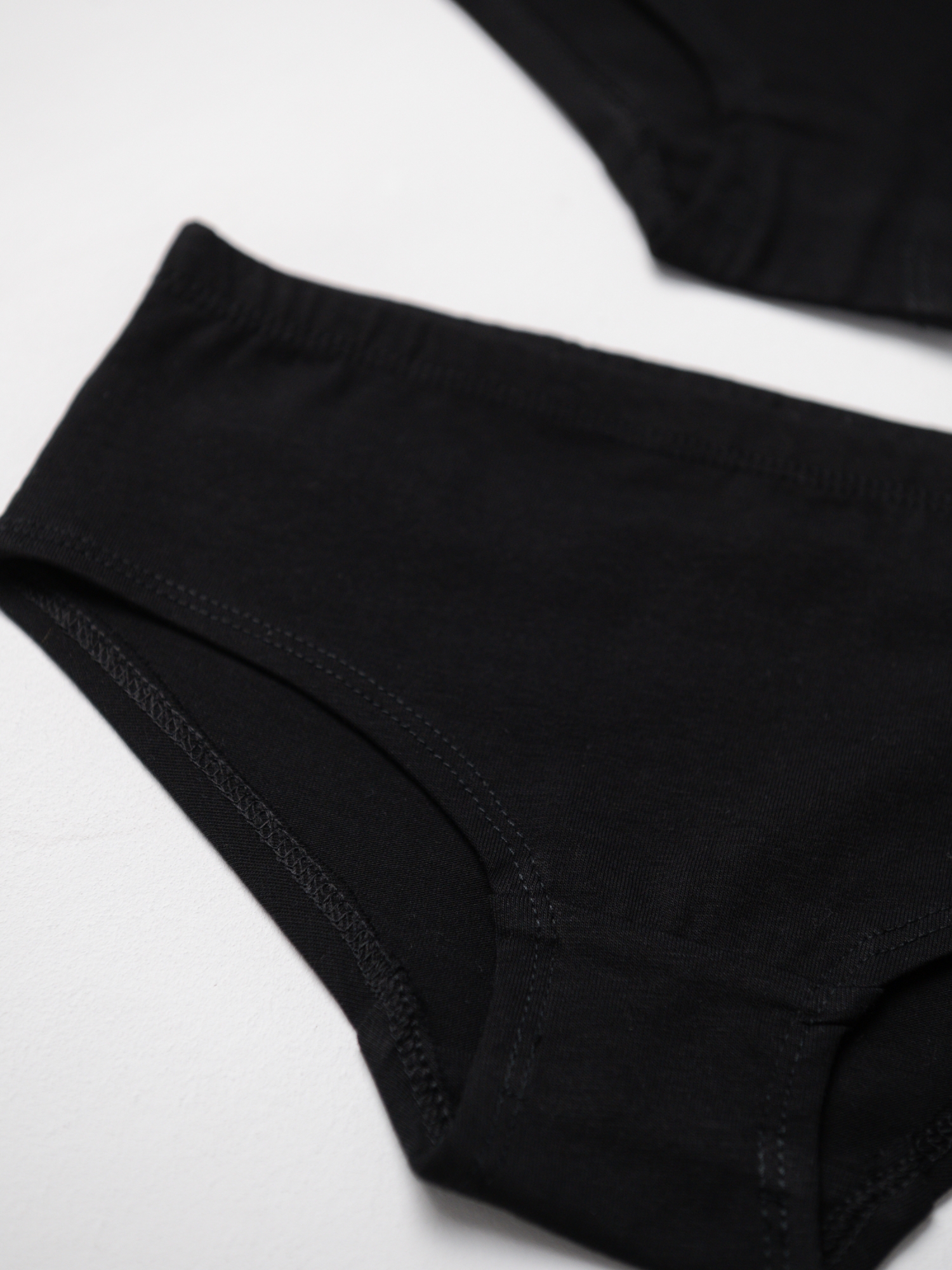 Трусы слипы для девочки (128-134/34, Черный)