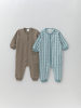 Комбинезон набор 2шт утеплённый (74/22, бирюза/мокко) Комбинезон набор 2шт утеплённый (74/22, бирюза/мокко)