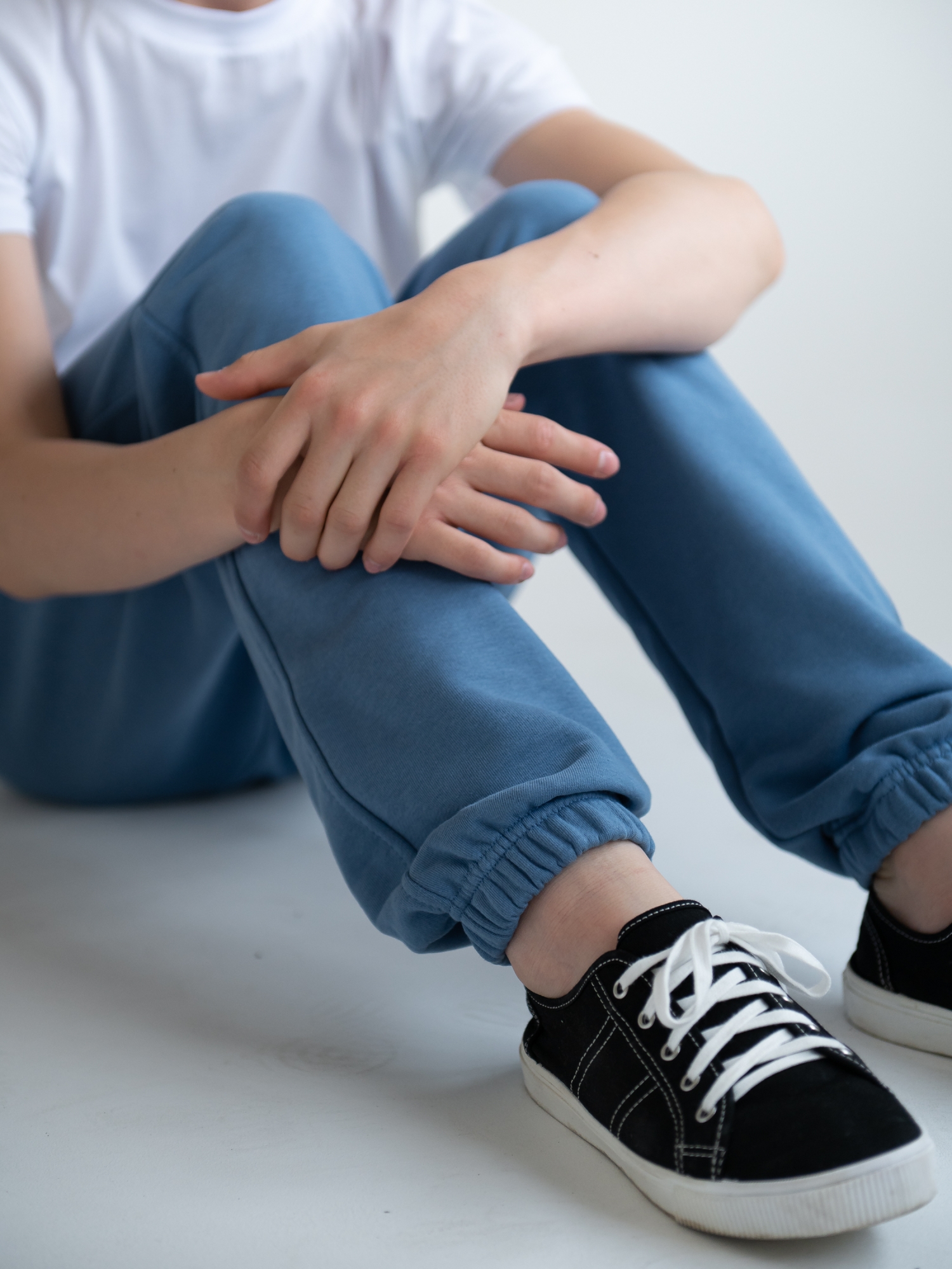 Джоггеры для мальчика (134/34, Синий)