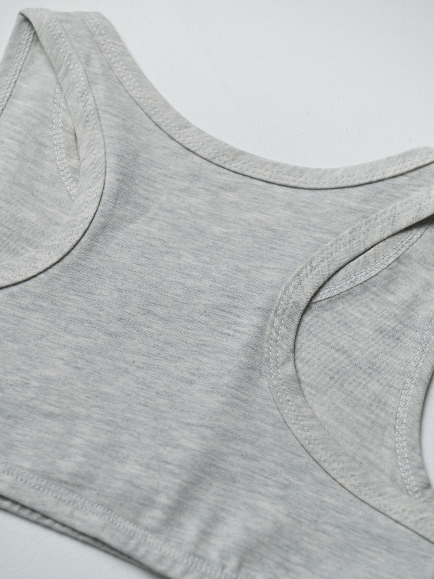 Топ для девочки (128/34, Сер/Меланж)