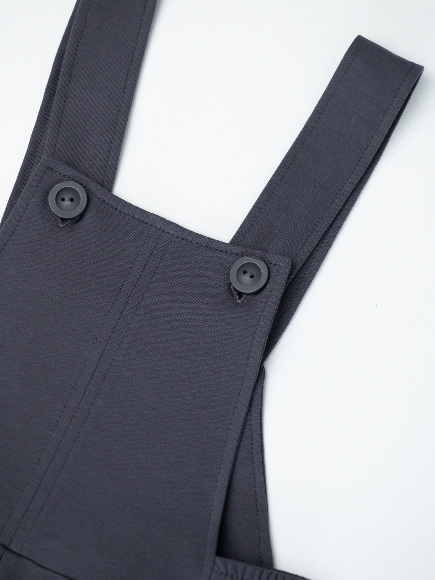 Комбинезон на лямках (122/32, Тем.Серый)