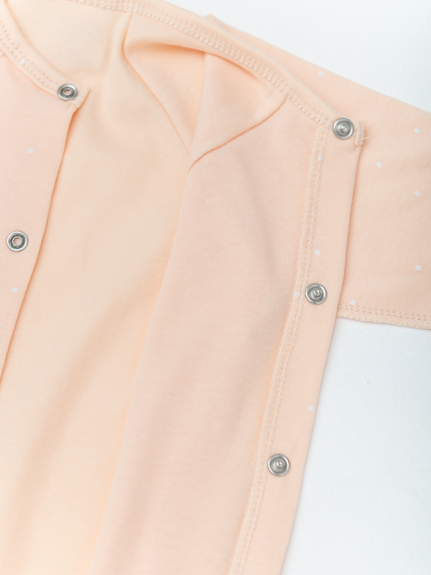 Комбинезон для новорожденных 2 шт. (56/18, бел/персик)