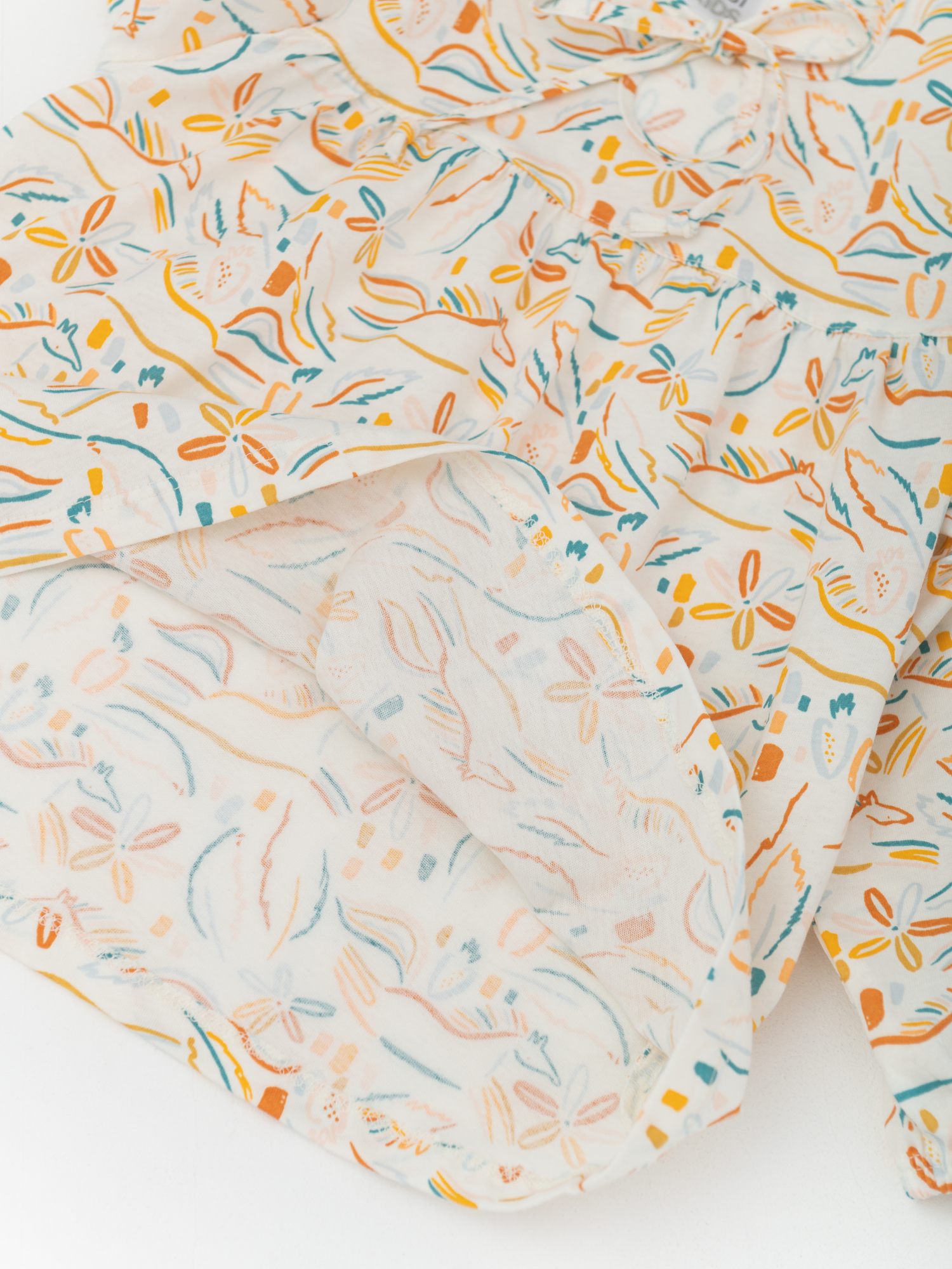 Пижама д/дев из тонкого хлопка (122/32, Молочный)