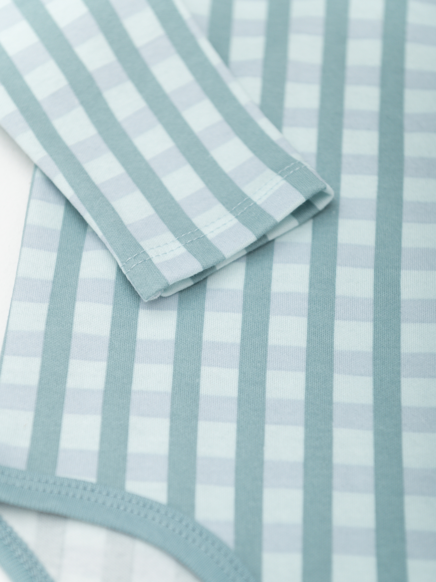 Комплект 2 предмета боди (86/26, беж/клетка)