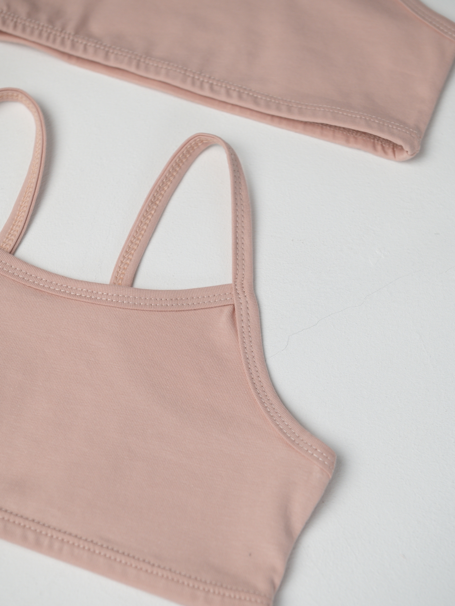 Топ бельевой для девочки (146/36, Бежевый)