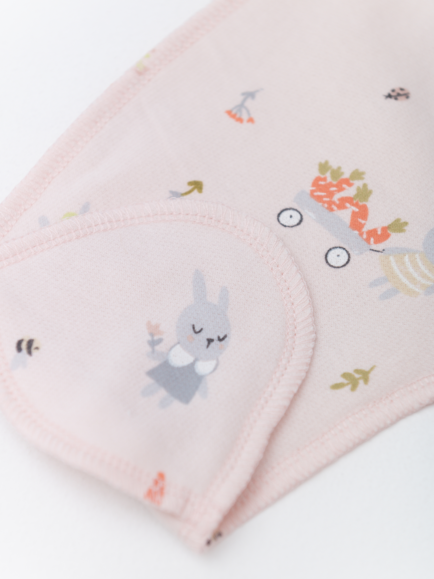 Ползунки со следом утеплённые (68/22, розовый)