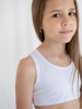 Топ для девочки (128/34, Белый)
