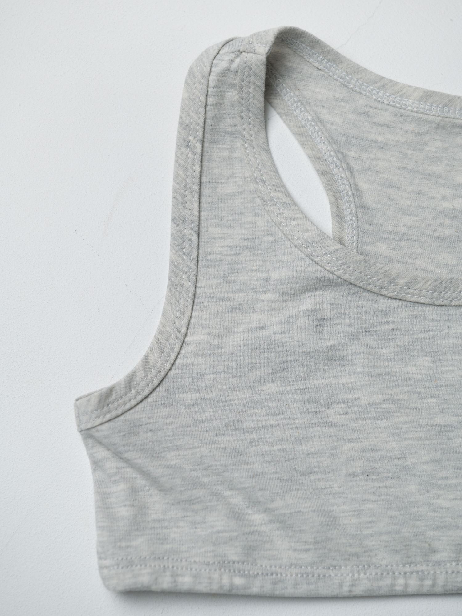 Топ для девочки (128/34, Сер/Меланж)