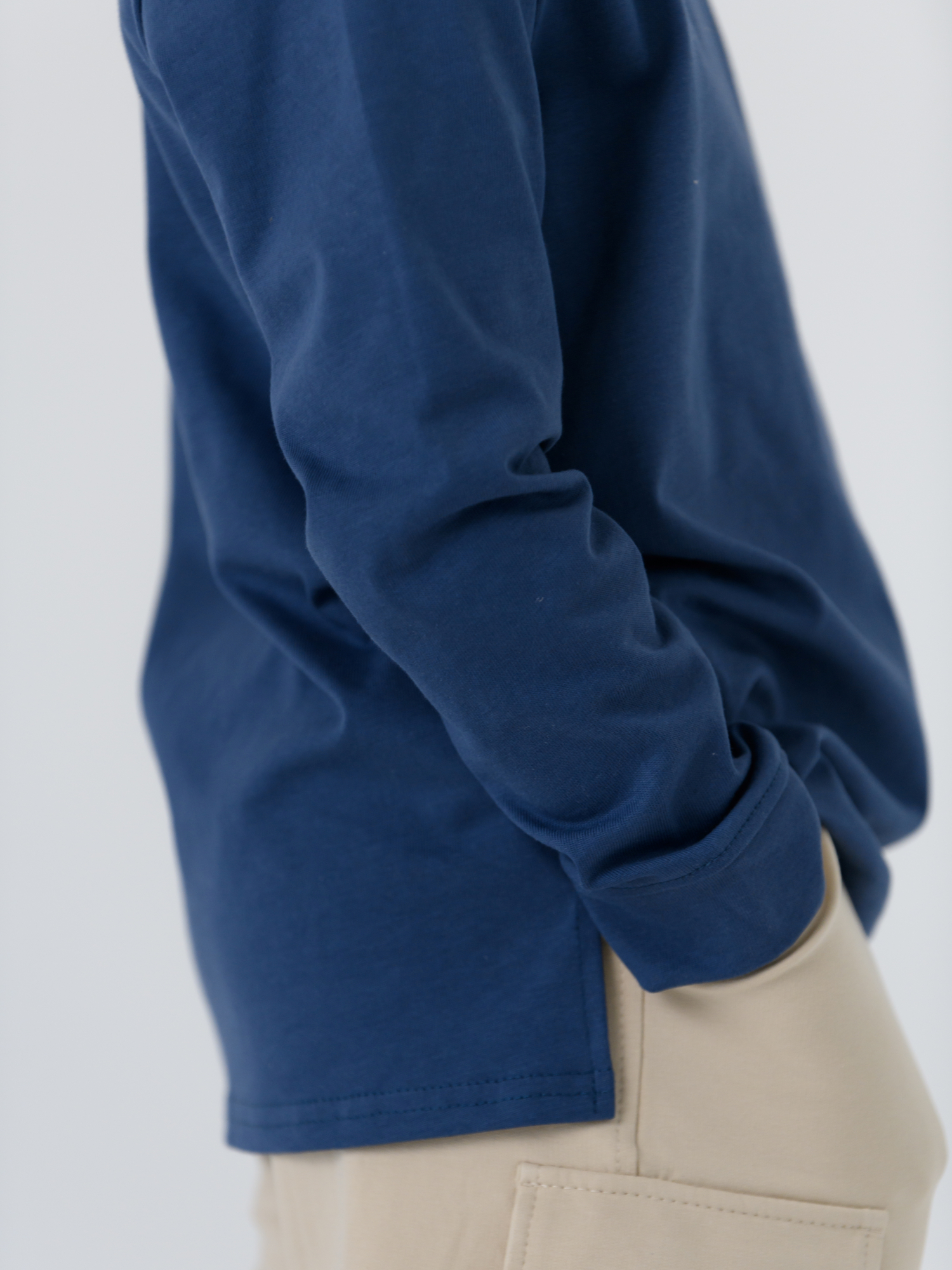 Лонгслив для мальчика (98/28, синий)