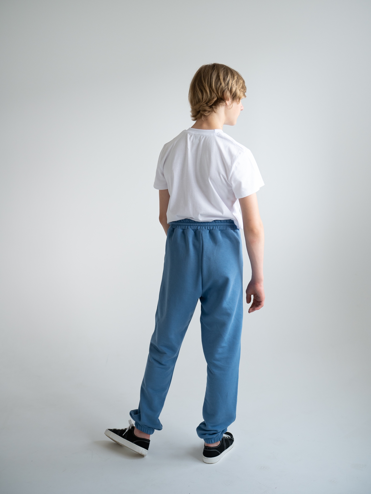 Джоггеры для мальчика (134/34, Синий)