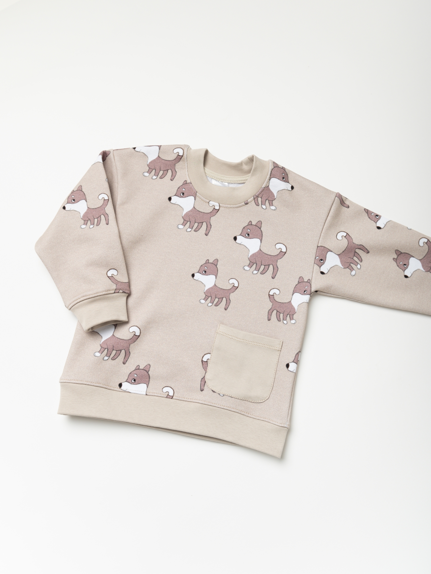 Свитшот детский (110/30, песочный)