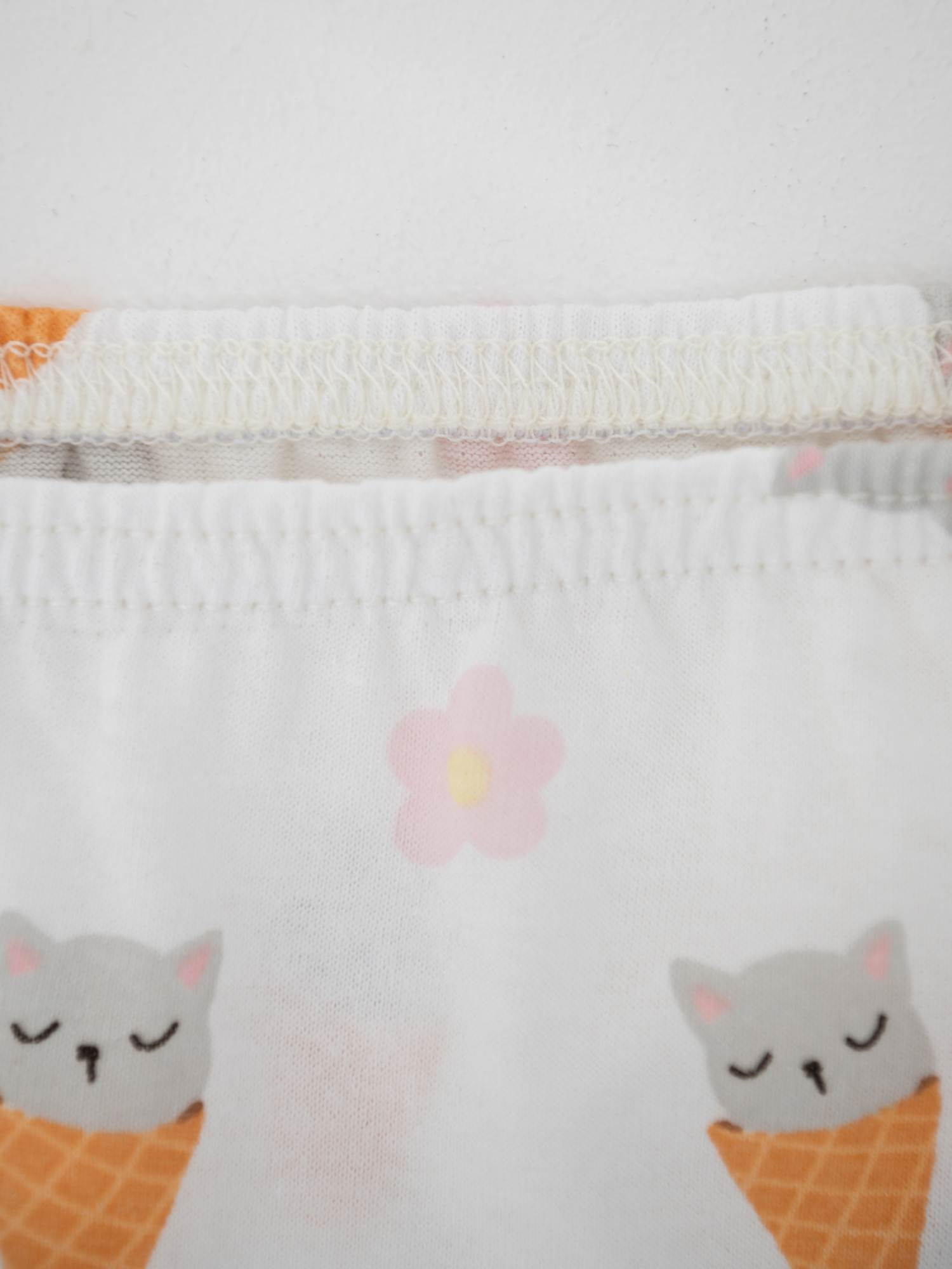 Трусы для девочки хлопковые (110/30, Белый/рожок)