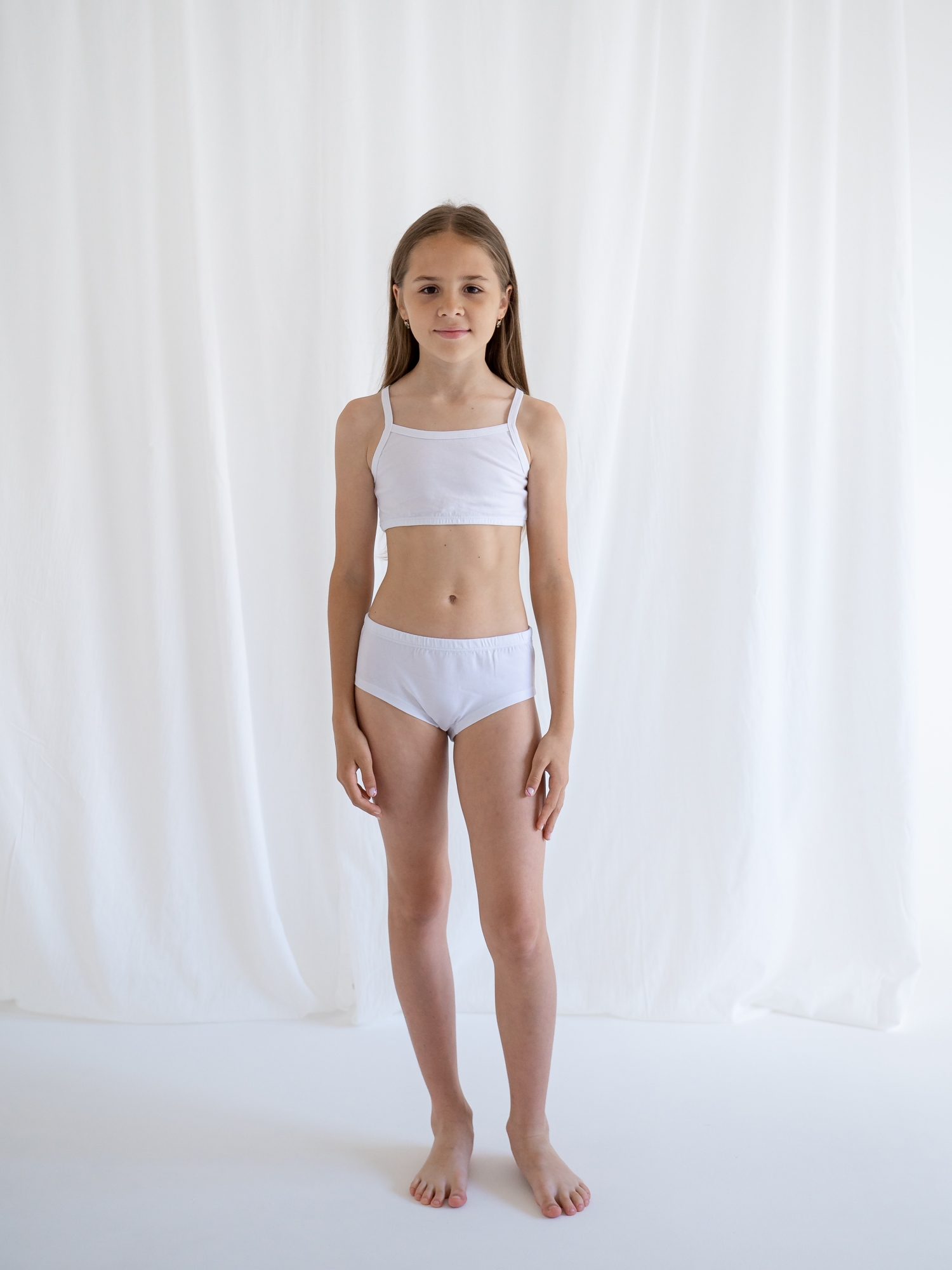 Трусы слипы для девочки (152-158/40, Белый)