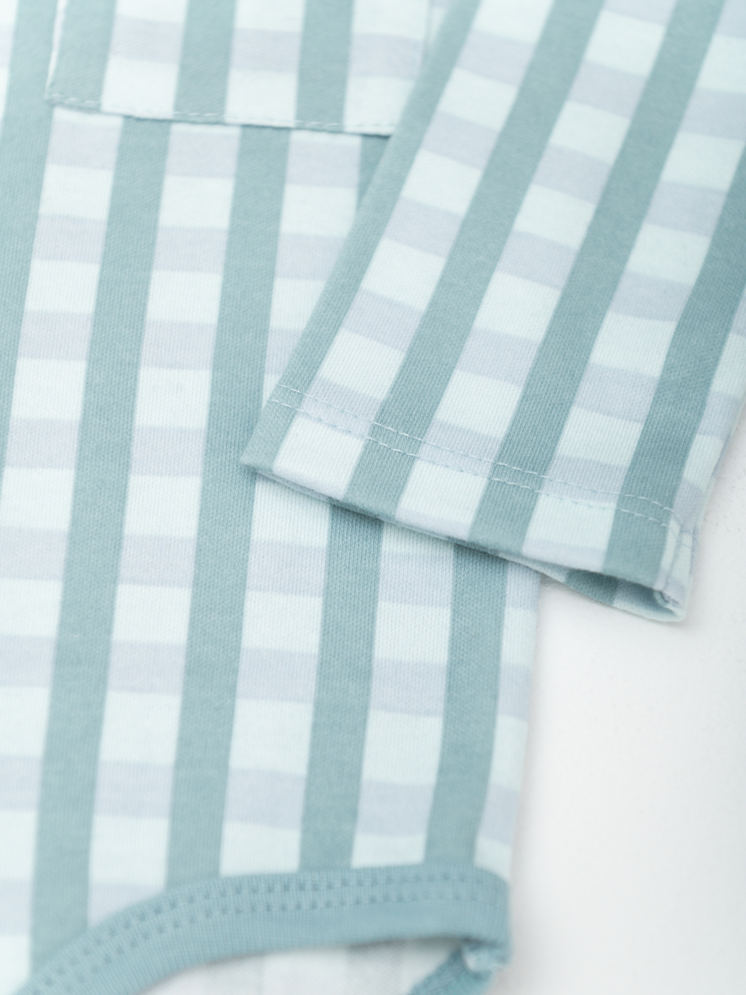 Комплект 2 предмета боди (86/26, беж/клетка)