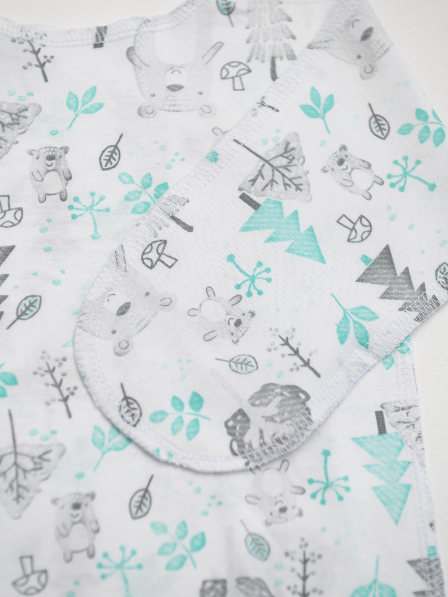 Распашонка для новорожденных комплект 2 шт (56/18, Белый)