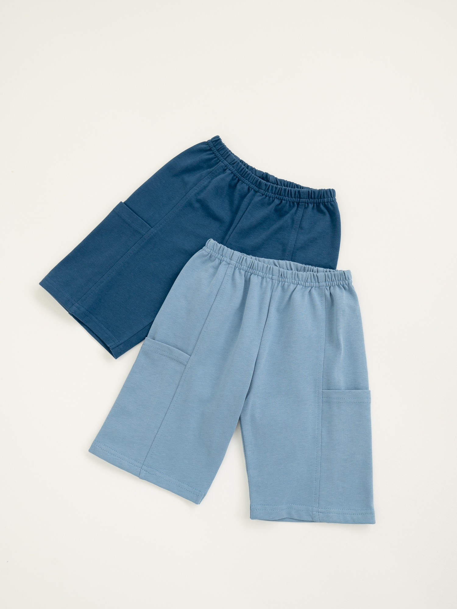 Шорты из тонкого хлопка (104/30, Голубой)