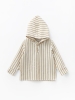 Туника с капюшоном  (104/30, корич/беж)