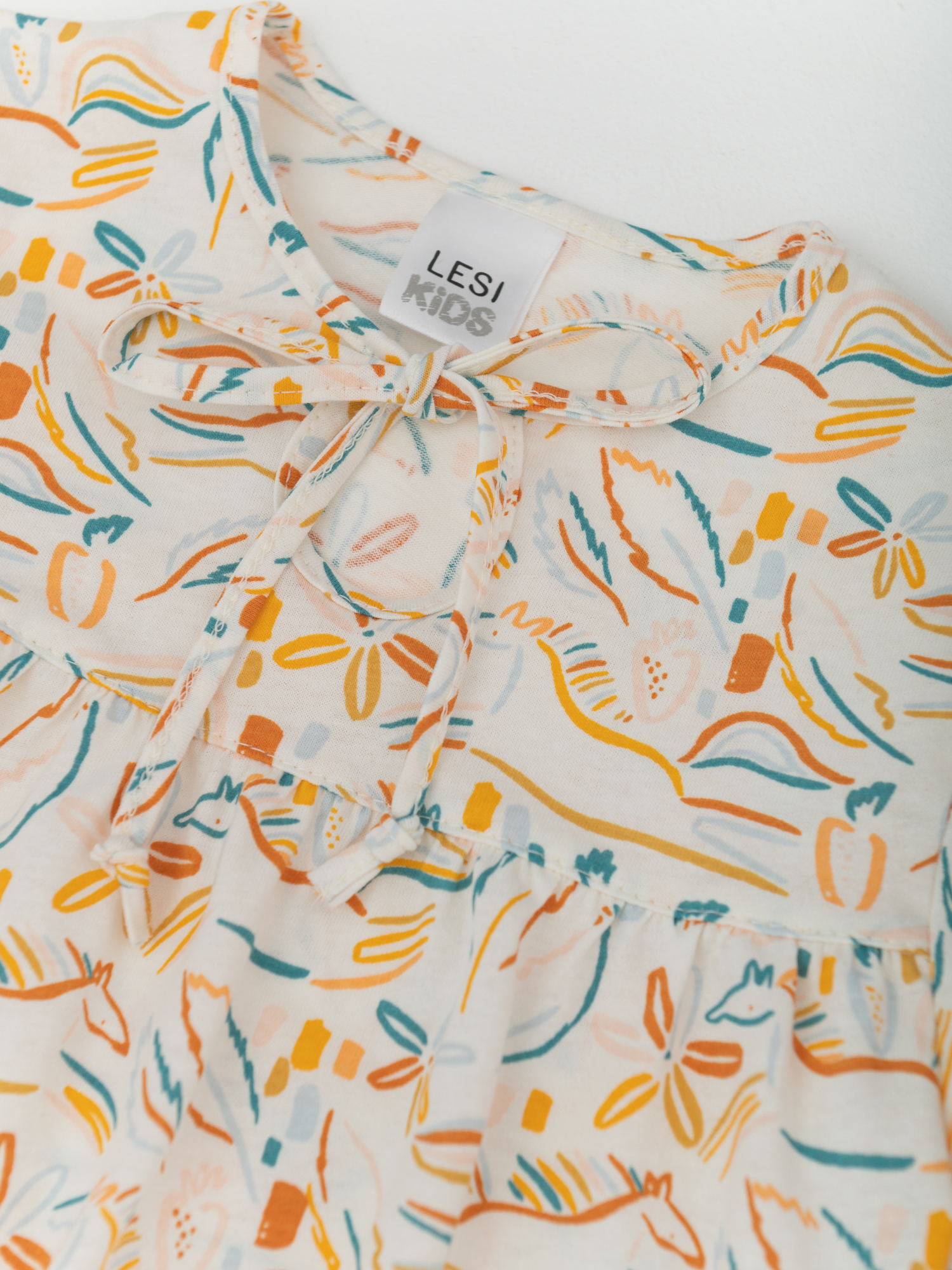 Пижама д/дев из тонкого хлопка (122/32, Молочный)