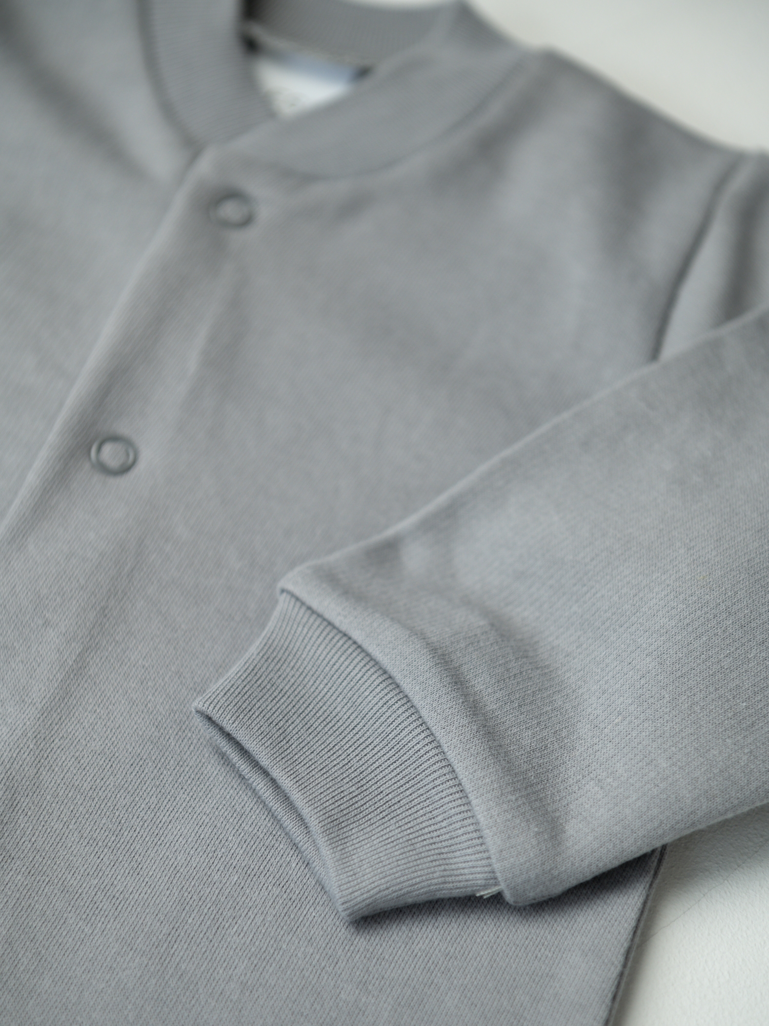 Комбинезон для малыша утеплённый хлопковый (80/24, Серый)