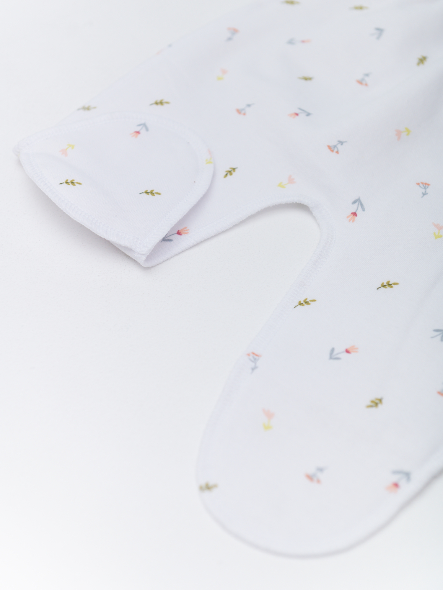 Ползунки со следом утеплённые (68/22, белый)