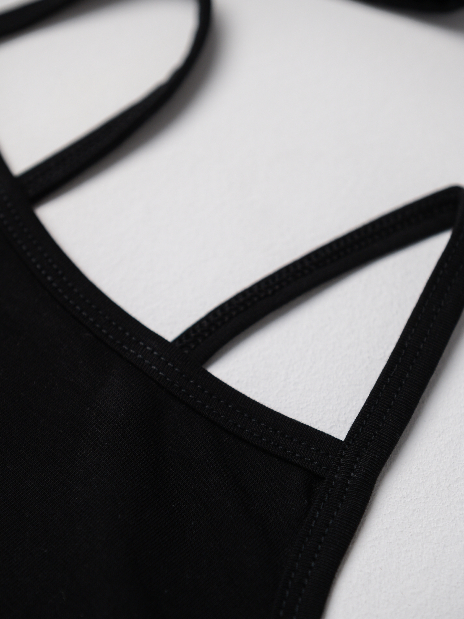 Топ бельевой для девочки (158/40, Черный)