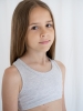 Топ для девочки (128/34, Сер/Меланж)