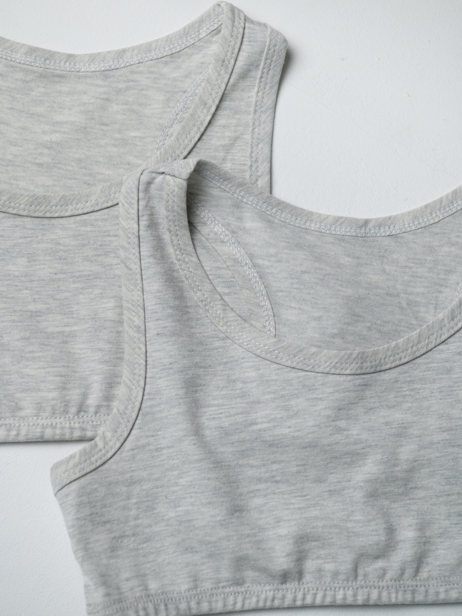 Топ для девочки (128/34, Сер/Меланж)