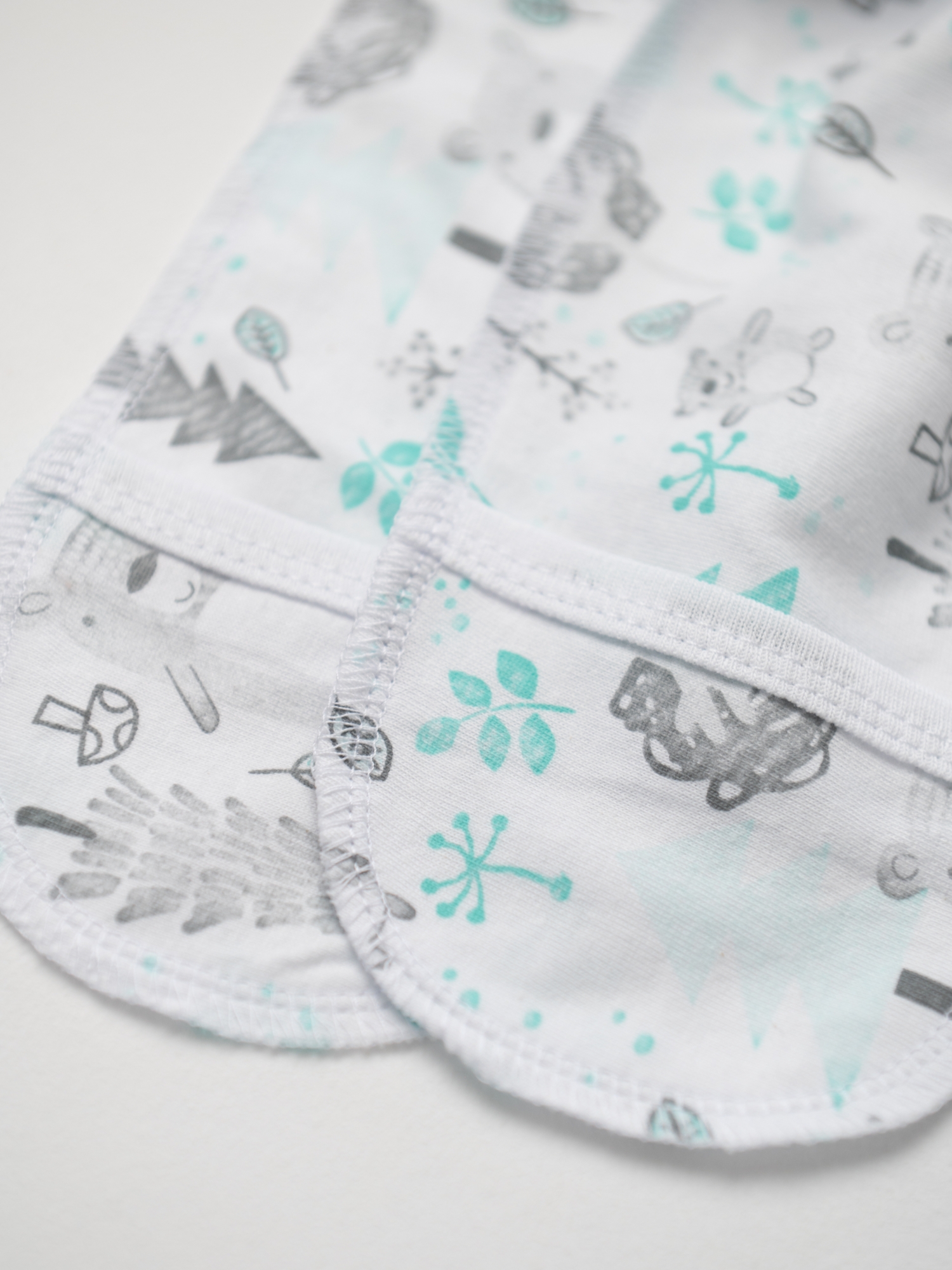 Распашонка для новорожденных комплект 2 шт (56/18, Белый)